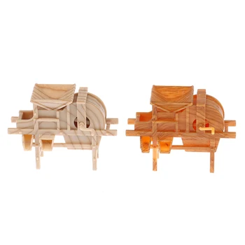 1:12 casă de Păpuși în Miniatură de Epocă Simulare 3D Roabă Carja Moara Lopata Model de Gradina Unelte Agricole Decor Accesorii