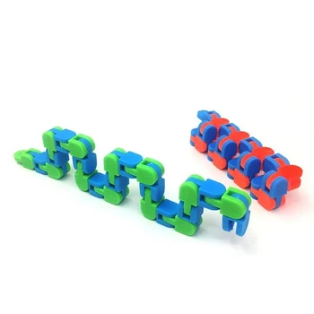 1 buc Traznita Piese de completare Snap și faceți Clic pe Frământa Jucării Șarpe Puzzle-uri Clasice Senzoriale Jucărie de Învățământ Decompresie Jucarie Copii Autism Cadou