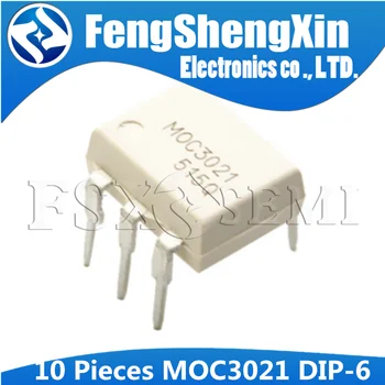 10buc/lot MOC3021 DIP-6 fotoelectric cuplaj IC DIP
