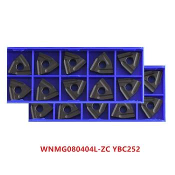 10P WNMG080404R,WNMG080404L,WNMG080408R,WNMG080408L-ZC YBC 252 Strung CNC Instrument de mică adâncime Canelură de Carbură de a Introduce Pentru Fonta