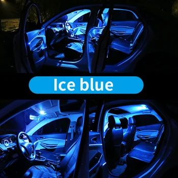 12Pcs Alb Canbus LED Lampă Auto Becuri Pachet de Interior Kit Pentru perioada 2008-2013 Toyota Highlander Harta Dom Portbagaj Lumina Placa