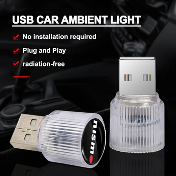 1buc Styling Auto USB Atmosferă de Lumină LED-uri Portabile Lampă Auto Accesorii Pentru MG 3 5 6 7 TF GT ZR Morris SUV GS 5 Gundam 350 De Piese