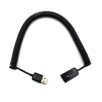 1M 2M arc Spiralat USB 2.0 de sex Masculin la Feminin Cablu de Date Extensia Cotului Sincronizare Încărcător