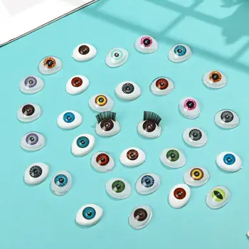 1Pair Oval Ochilor de Păpușă Realist Jumătate Rotund Ambarcațiuni Accesorii Acrilice DIY Ochi Renăscut Ochilor de Păpușă BJD Mini Ușor de Utilizat de Simulare