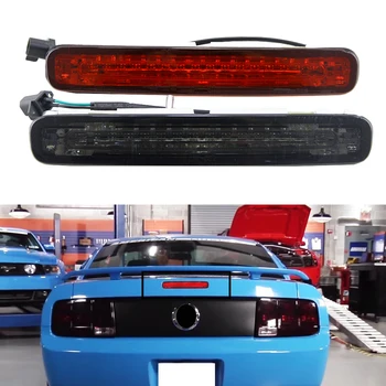 1x OEM se Potrivesc pentru perioada 2005-2009 Ford Mustang Fum ROSU/Lentilă LED-uri 3-a Treia Frână Lumină Spate Lampă Stop 12V Înlocuirea cu Halogen bec Hid