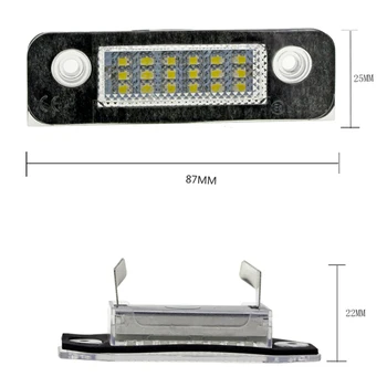 2 buc LED-uri Albe Lampa numar de inmatriculare fara Eroare Canbus Lumina 1332916 pentru Ford Mondeo MK2 Fusion Fiesta