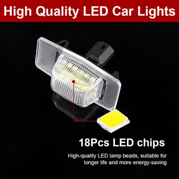 2 buc LED-uri Canbus Numărul de Înmatriculare Lampă de Lumină Accesorii Auto Pentru Mazda 323 MPV Protejatul Tribut Miata MX-5 Ford Escape Mercur