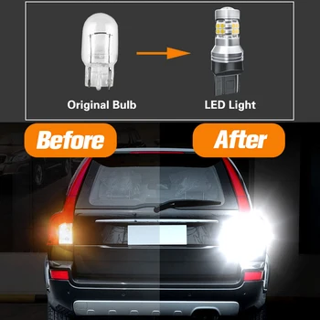 2 buc LED-uri de Backup becul de Marșarier Lampa W21W T20 7440 Canbus Fara Eroare Pentru Subaru Forester SH 2009-2012 Impreza GT GD GG