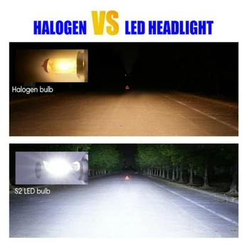 2 buc/set H7 LED-uri Faruri Becuri Kit de Conversie Hi/Lo Fascicul de 55W 8000LM 6000K Super Luminoase Lumina Accesorii Auto