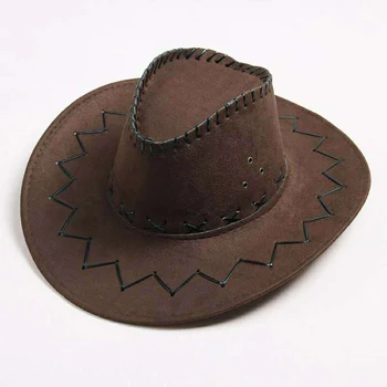 2019 Bărbați Femei de Moda Pălărie de Cowboy pălărie de Epocă Margine Largă articole pentru acoperirea capului Capac de Vest Cowboy Pălărie de Moda Jazz Capac pălărie de soare de Vară