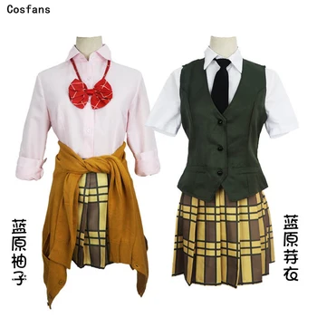 2019 Hot Nou Anime Citrice Cosplay Costum Aihara Yuzu / Aihara Mei Uniformă Costum Cu Cravata, Camasa, Fusta Vestă / Pulover, Ciorapi