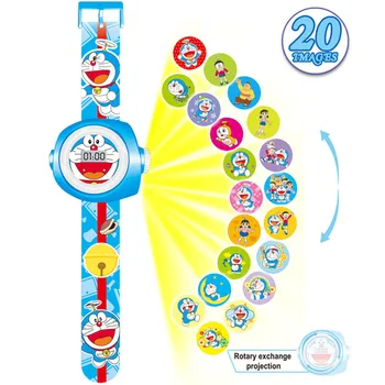 2021 Nouă Proiecție 3D la Copii Doraemon Desene animate Ceasuri de Moda Copilului Ceas Digital Cadou Montre Enfant Kinder Horloge Infanti