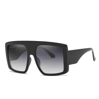 2021 Supradimensionate Pătrat ochelari de Soare Pentru Femei Barbati Hiphop Design de Brand Mare Cadru Ochelari de Soare Grandient Unisex UV400