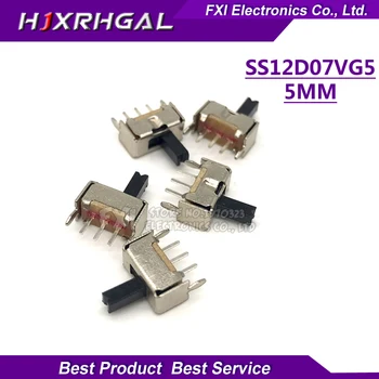 20buc comutator SS12D07VG5 comutator mic cu suportul 5PIN 2 mâner de fișier de înaltă 5mm