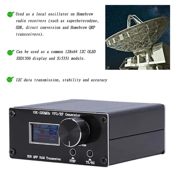 20K-220Mhz VFO/RF Generator de Sunca DST SUNCA Transceiver QRP Receptor Superheterodină Radio Depanator,Tcxo Ceas,S-Metru