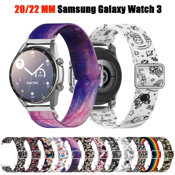 20mm 22mm Curea Pentru Samsung Galaxy Watch 3 45mm/41mm Înlocuibile Bratara Model de Imprimare moale bratara pentru Huawei GT 2 46mm