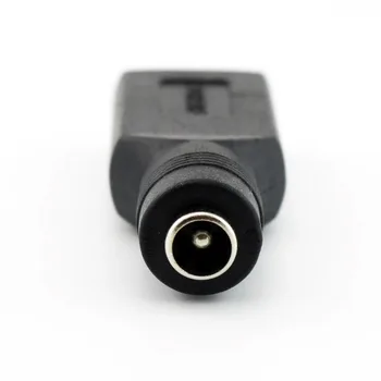2x USB 2.0 a La 5.5 mm x 2.1 mm Femela Jack DC Convertor de Putere Încărcător Adaptor Conector Negru Drept