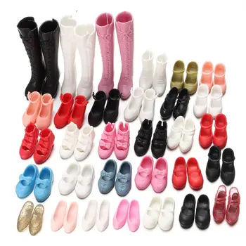 31 Stiluri Papusa de Plastic, Pantofi Multistyles Picior Lungime 2cm Erou Păpuși Boot Feminin de Mult Genunchi Cizme de Moda Papusa Accesorii