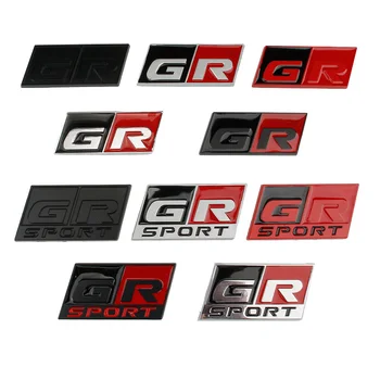 3D masina de Metal GR Sport Logo-ul Insigna Emblema Decalcomanii Autocolant Pentru Toyota Corolla, Camry Sienna Prius, RAV4 CHR Yaris Hilux Auris Supra