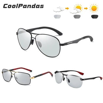 3PCS Combinate de Vânzare CoolPandas Polarizat ochelari de Soare Pentru Barbati Femei Fotocromice de Conducere UV400 Ochelari de lentes de sol hombre