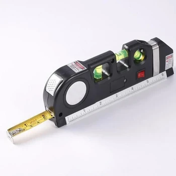 4-În-1 Laser Instrument de Măsurare Include Imperiale și Metrice liniare Măsuri Banda Infraroșu Nivel cu Laser Cruce Linie Laser cu Banda