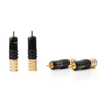 4buc R1732 WBT-0150 Placat cu Aur RCA Mascul Jack Adaptor Conector Mufă Audio Pentru HiFi Singnal Cablu