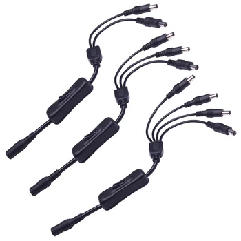5.5*2.1 mm DC 12V Inline Comutator Cablu Conector 1 2 3 4 Dimmer Controller-Cablu Adaptor pentru Benzi cu LED-uri 5050 3528