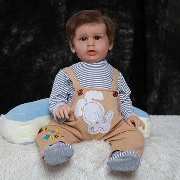 55cm Renăscut Baby Dolls Realiste Copil Nou-născut Păpuși de Cârpă Frumos Corp Jucarii Baiat pentru Copii, Cadouri de Ziua Jucarii si Cadouri