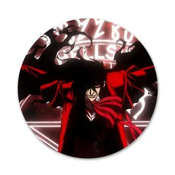 58mm Anime-ul Hellsing Alucard Fan Icoane Ace Insigna Decor Broșe Metalice Insigne Pentru Ghiozdan Decor