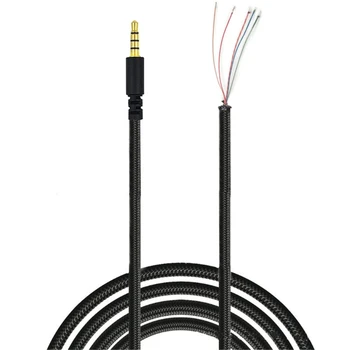 594A Căști Înlocuire Cablu 3.5 mm de sex Masculin Plug Conector Jack de Sârmă Goale Open End TRS 5 Pol Stereo Cablu pentru Hyper X S