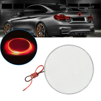 82mm LED-uri Auto Insigna Lumina de Fundal 12V Emblema Autocolant Lumina de Fundal Red / Blue Decor Accesorii Auto Pentru BMW seria 3 5 7 Seria X