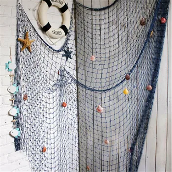Acasă La Marea Mediterană Stil De Autocolante De Perete Mare Plasă De Pescuit Decor Decor Acasă Draperii De Perete Decor Cameră