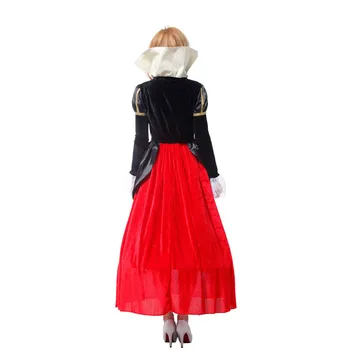Adult Deluxe Red Queen of Hearts Costum Cosplay Fantasia Costume de Halloween pentru Femei