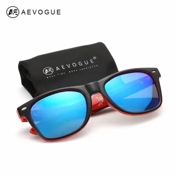 AEVOGUE Polarizat ochelari de Soare Barbati Gros Acetat Cadru Obiectiv Polaroid Vara Stil de Design de Brand Ochelari de Soare CE UV400 AE0368
