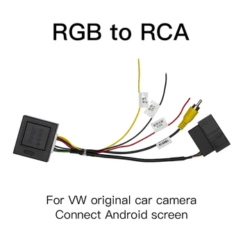 Ainavi RGB RCA Pentru VW passat B7 Tiguan Golf 6 CC Original camera auto conecta la Ecranul Android