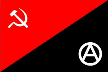 Anarhismul și Comunismul pavilion poliester banner, steaguri 90x150cm