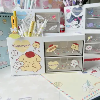 Anime Sanrio Hello Kittys Cutie De Depozitare Cinnamoroll Desene Animate Melodia Mea Kuromi Stilou Titularul Cosmetice Bijuterii Organizator Jucărie Fete