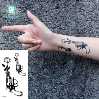Apa de Transfer Tatuaj Minimalist Mici Sun Moon Tatuaj Body Art rezistent la apa Temporar Tatuaj Fals Pentru Barbat Femeie Copil 10.5*6cm