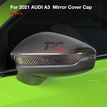 APC pentru Audi A3 8y 2020 2021 Oglinda Retrovizoare Capac din Fibra de Carbon de Înlocuire Stil Oglindă Laterală Capace Accesorii Externe