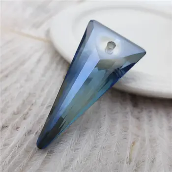 Austriac pandantive de cristal pentru candelabre prisme 38mm triunghi în formă de farmec colier mare margele de sticla pentru a face bijuterii k9 12BUC