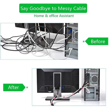 Auto-Fixare cabluri Nailon Cârlig și Buclă de Cablu de Depozitare Organizator de Banda pentru Cablu Cablu Bobinator Accesorii Bandă de Piese