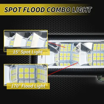 Auto Lumina de Lucru LED Spot Fascicul de Inundații 3030 SMD 12V DC 24 v 72 W Urgență lumina Reflectoarelor pentru Camion pentru Focos 4x4 4WD SUV