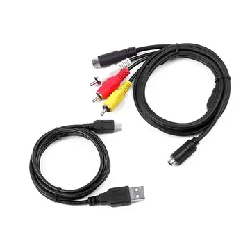AV audio/Video TV + USB de Date de SINCRONIZARE Cablu Pentru camera Video SONY Handycam DCR-SX44/e/l/r