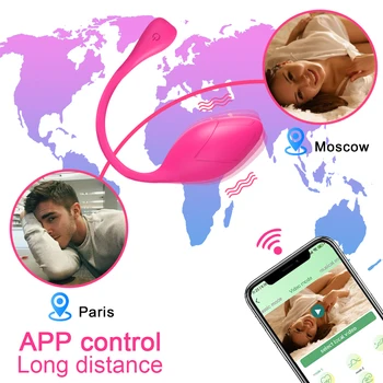 Bluetooth App Crescut Vibratoare Ou pentru Femei de la Distanță fără Fir de Control Vibrator punctul G Feminin Vibratoare Dragoste Ou Jucarii Sexuale pentru Adulți