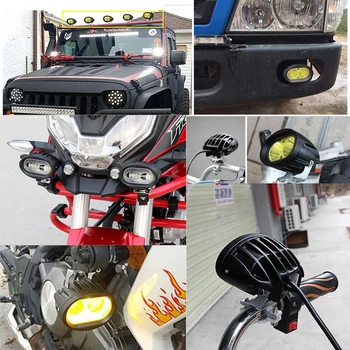 BraveWay CONDUS Motocicleta Faruri pentru Auto Camion Remorcă de Tractor SUV ATV Off-Road Led-uri lampa de Lucru 12V 24V Lampa de Ceață de Lumină Bar