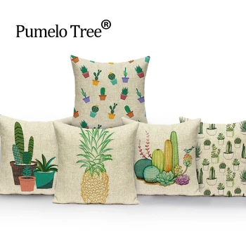 Cactus ananas pernă perne pentru canapea Fierbinte de Vânzare acoperă pernă perne decorative verde Dropshipping perna