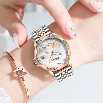 CHENXI Top Brand de Lux Doamnelor Ceas rezistent la apa Rochie de Cuarț Oțel Inoxidabil Încheietura Ceasuri pentru Femei Simplu Casual, Ceas Reloj Mujer