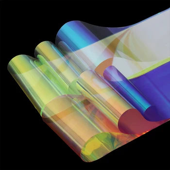 Colorat Noi Aurora Film de Sticlă, Hârtie, Folie de Unghii Autocolant Holografic Design Multicolor DIY Manichiura Decor Femei Nail Art Instrument