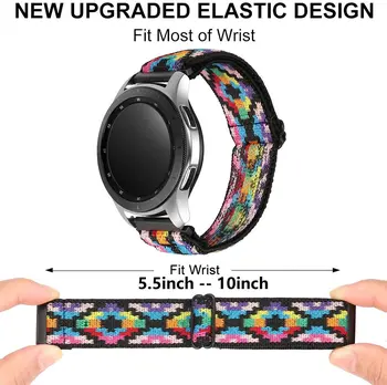 Curea nailon Pentru Samsung Galaxy watch 4/clasic/5/5pro/3/Activ 2/Gear S3 Elastic Reglabil bratara Huawei GT 2/2e/3/Pro band