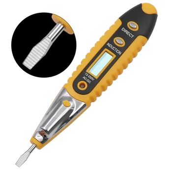 Digital Test Creion Tester Tensiune Electrică Detector Pen Display LCD Șurubelniță AC DC 12-250V pentru Electrician Instrumente